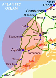 Marokko und die Küste des Atlantik